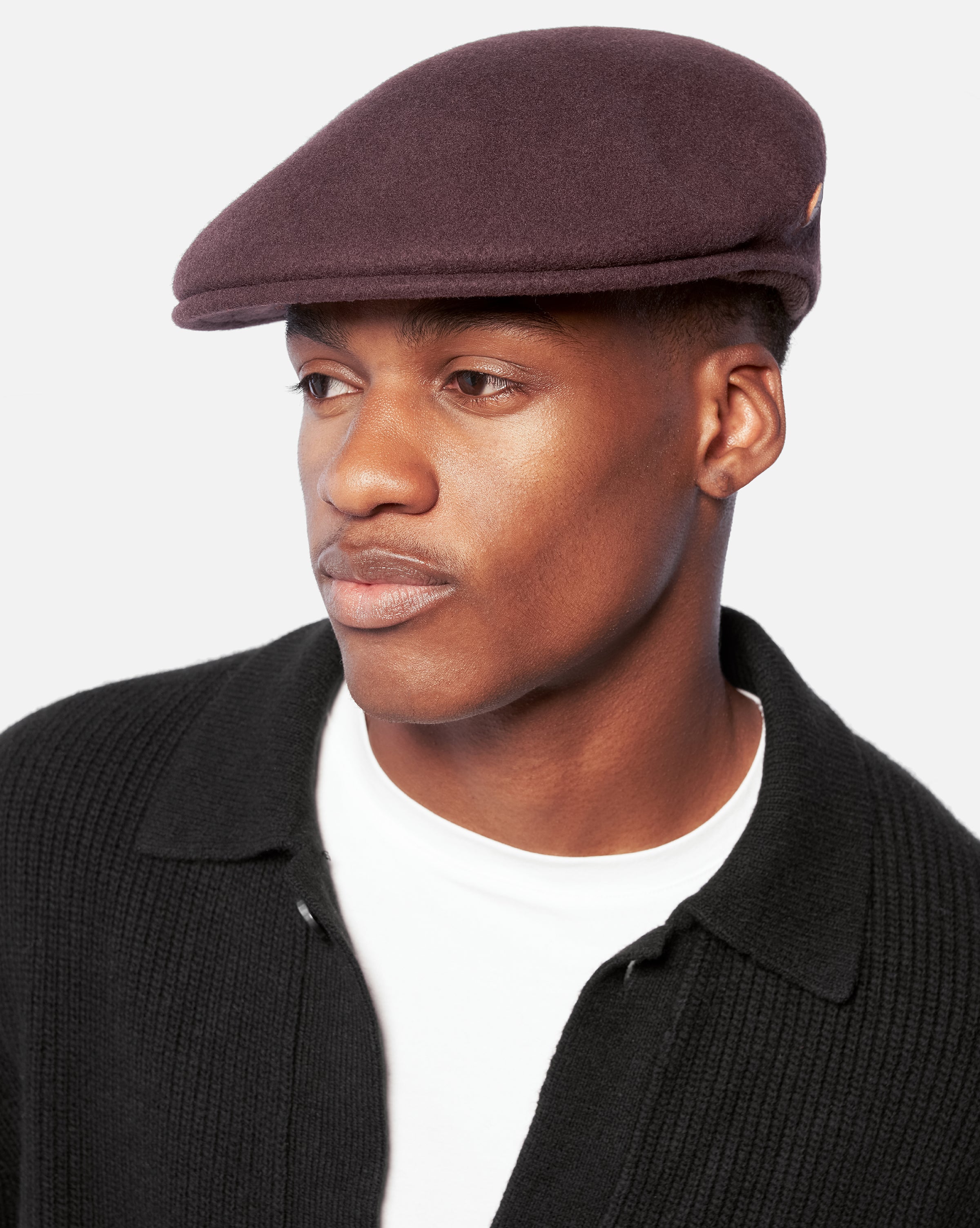 Kangol Black 504 100% Wool online Flat Cap Hat L