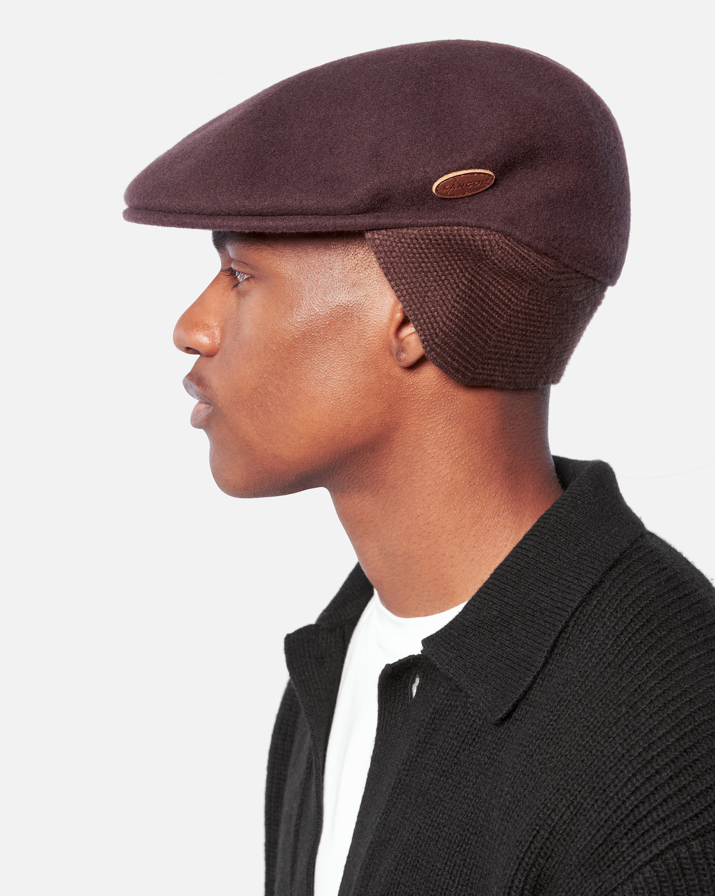 Ivy Cap Kangol Cap With Ear Flaps 504 Wool Ear Flap Cap Taupe Kangol