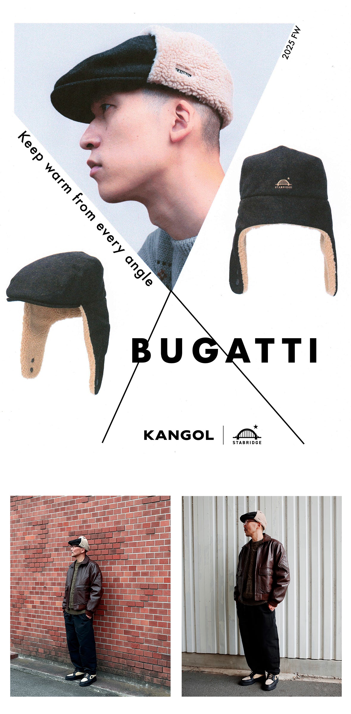 STABRIDGE × KANGOL the Apartment BUGATTI Kangol x The Apartment