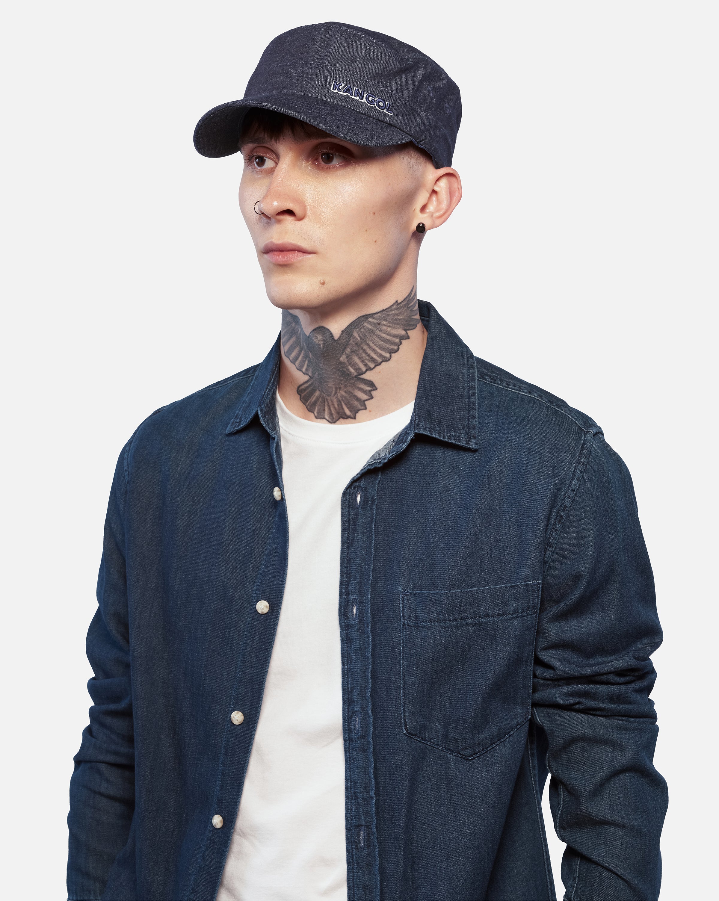 Denim FlexFit Army Cap Kangol