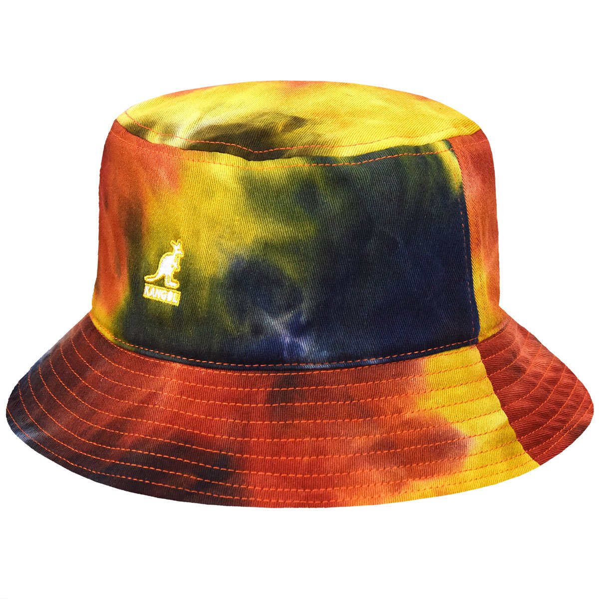 Kangol Tie Dye Cotton Bucket Hat Ocean Ocean M