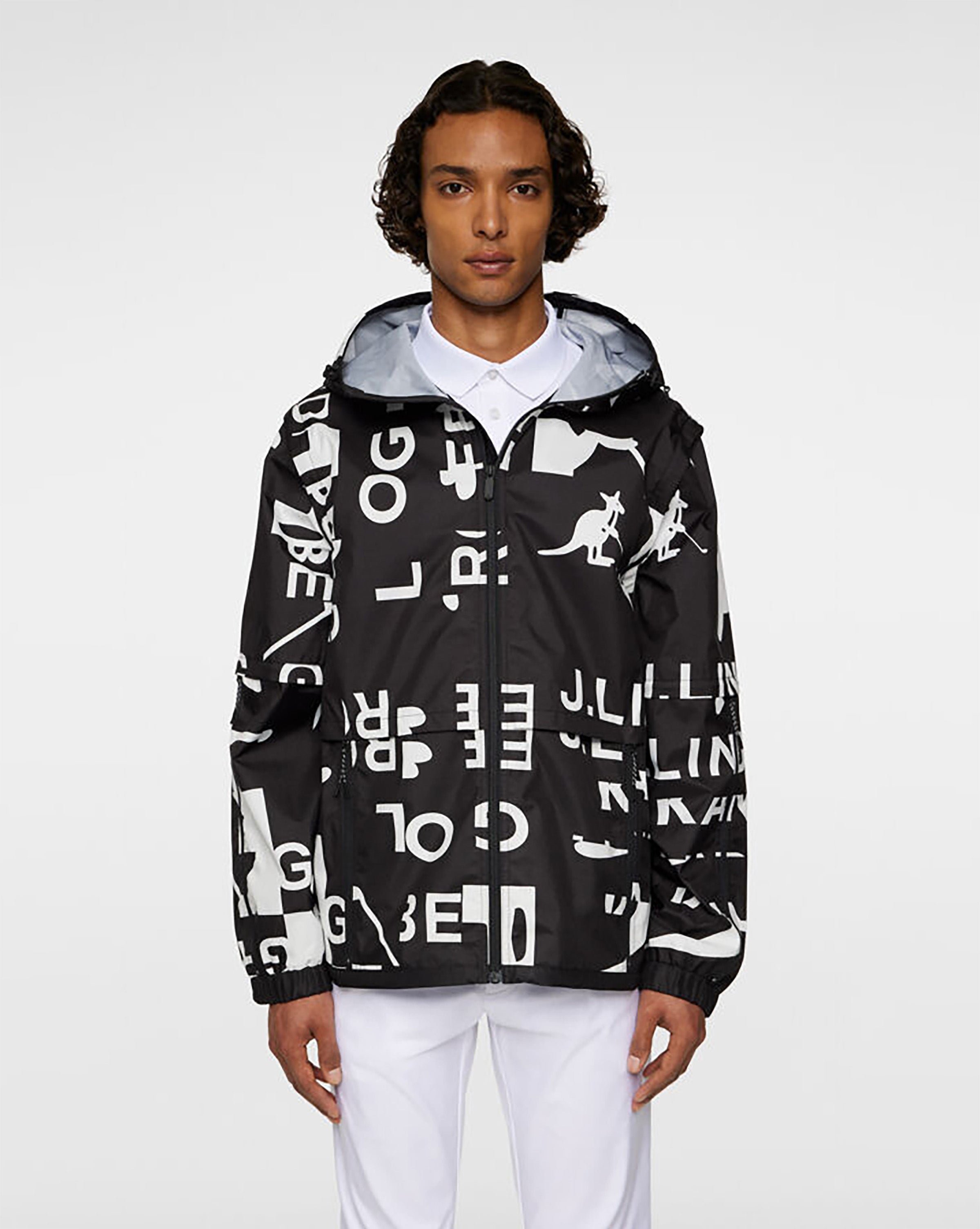 J.Lindeberg ブラック ホワイト セーター S WHITELAND セーター ニット 「WEB＆DEPOT限定」WHITELAND