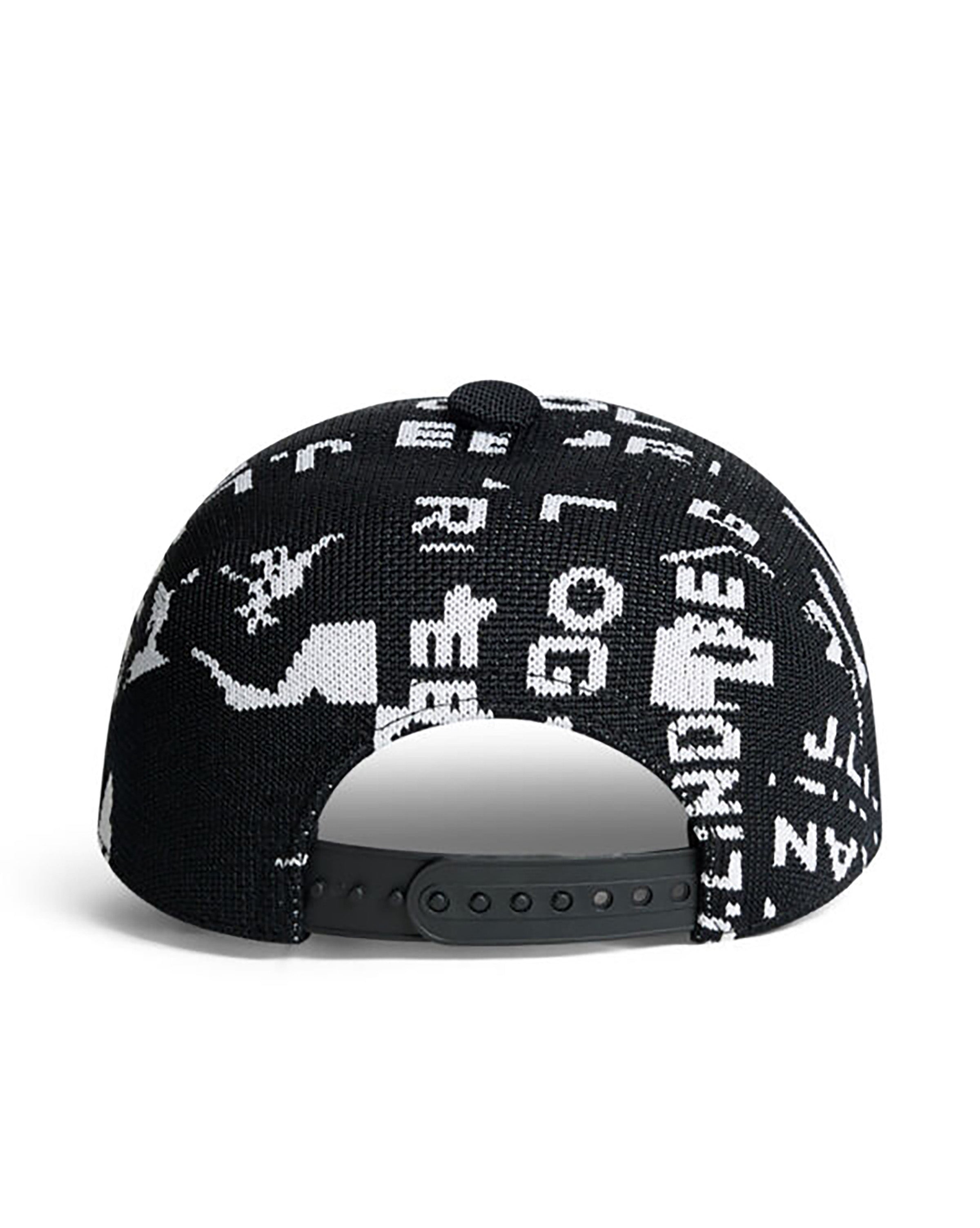 [AWESOME NEEDS]韓国SCARF CAP★JACQUARD BLACK AWESOME NEEDS