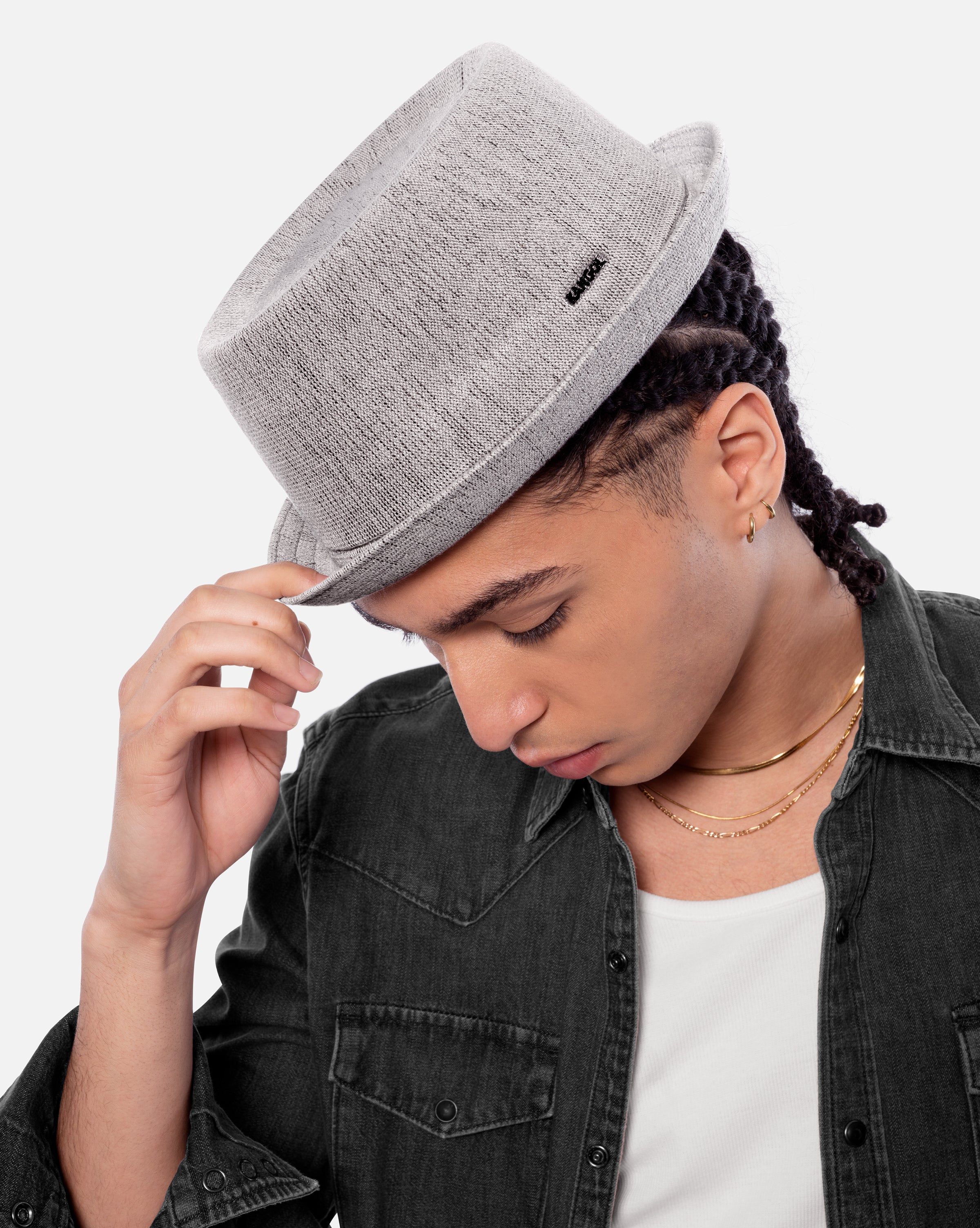Kangol Mowbray Pork Pie Hoed Heren - trendy muzikantenhoed voor Lente/Zomer - M (56-57 cm) zwart Kangol Mowbray Pork Pie Hoed Heren - trendy muzikantenhoed voor Lente/Zomer - M (56-57 cm) zwart