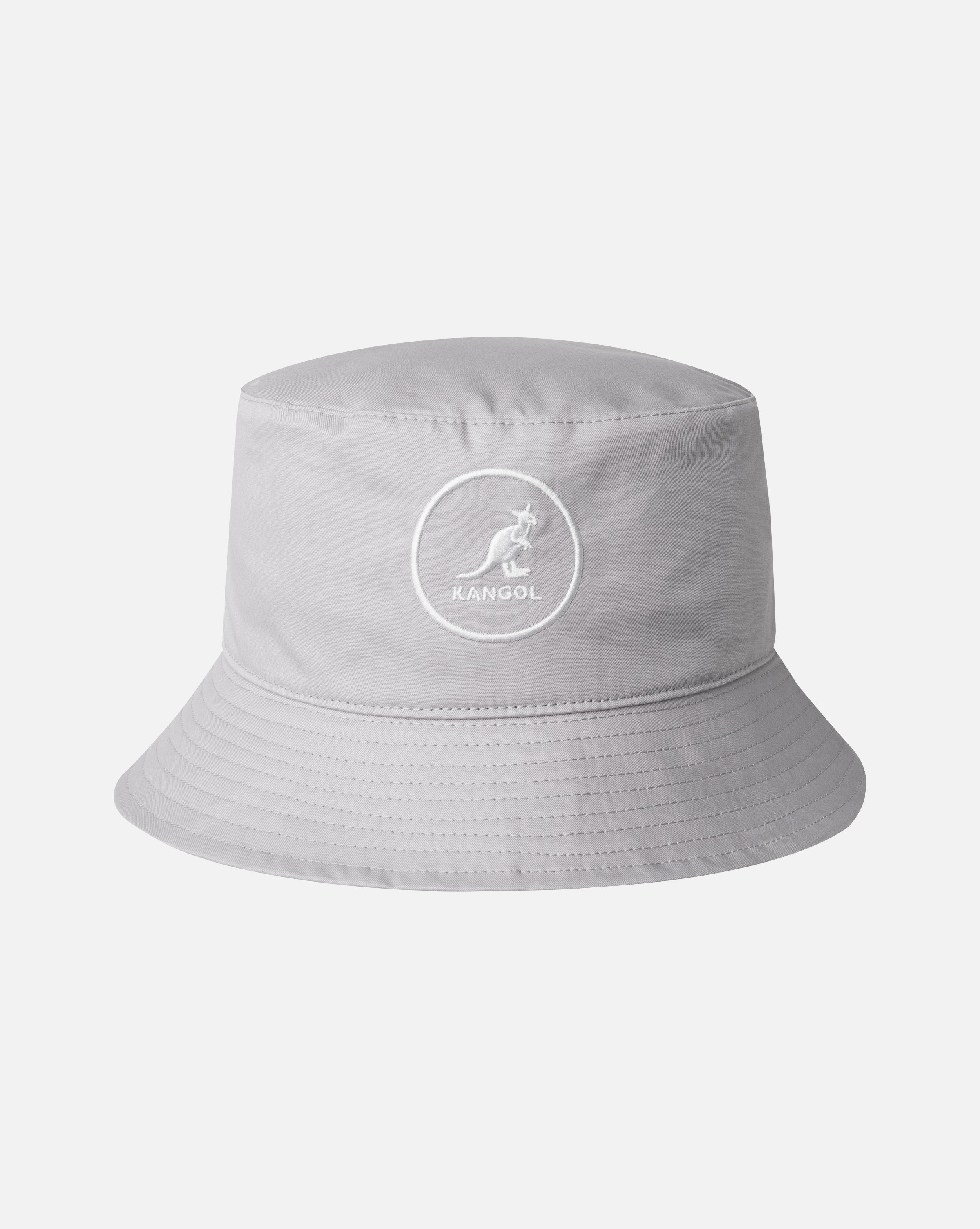 Grey kangol bucket hat shops