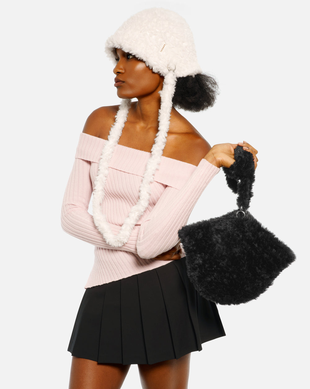Faux Fur 2-Way Bucket