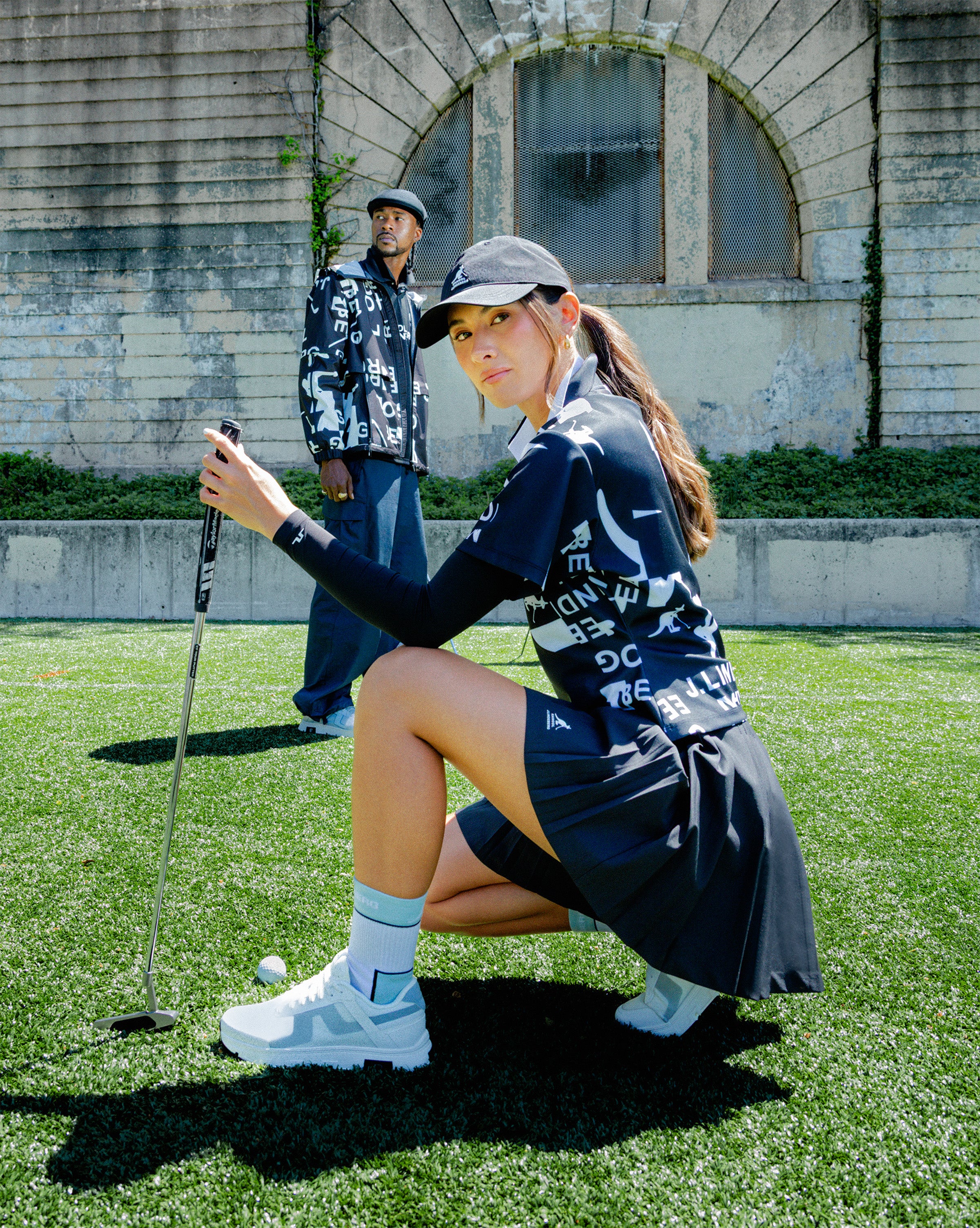 【シーズンオフの為8月末迄約3割引】J.LINDEBERG GOLF ニットポロ シーズンオフの為8月末迄約3割引】J.LINDEBERG GOLF ニットポロ