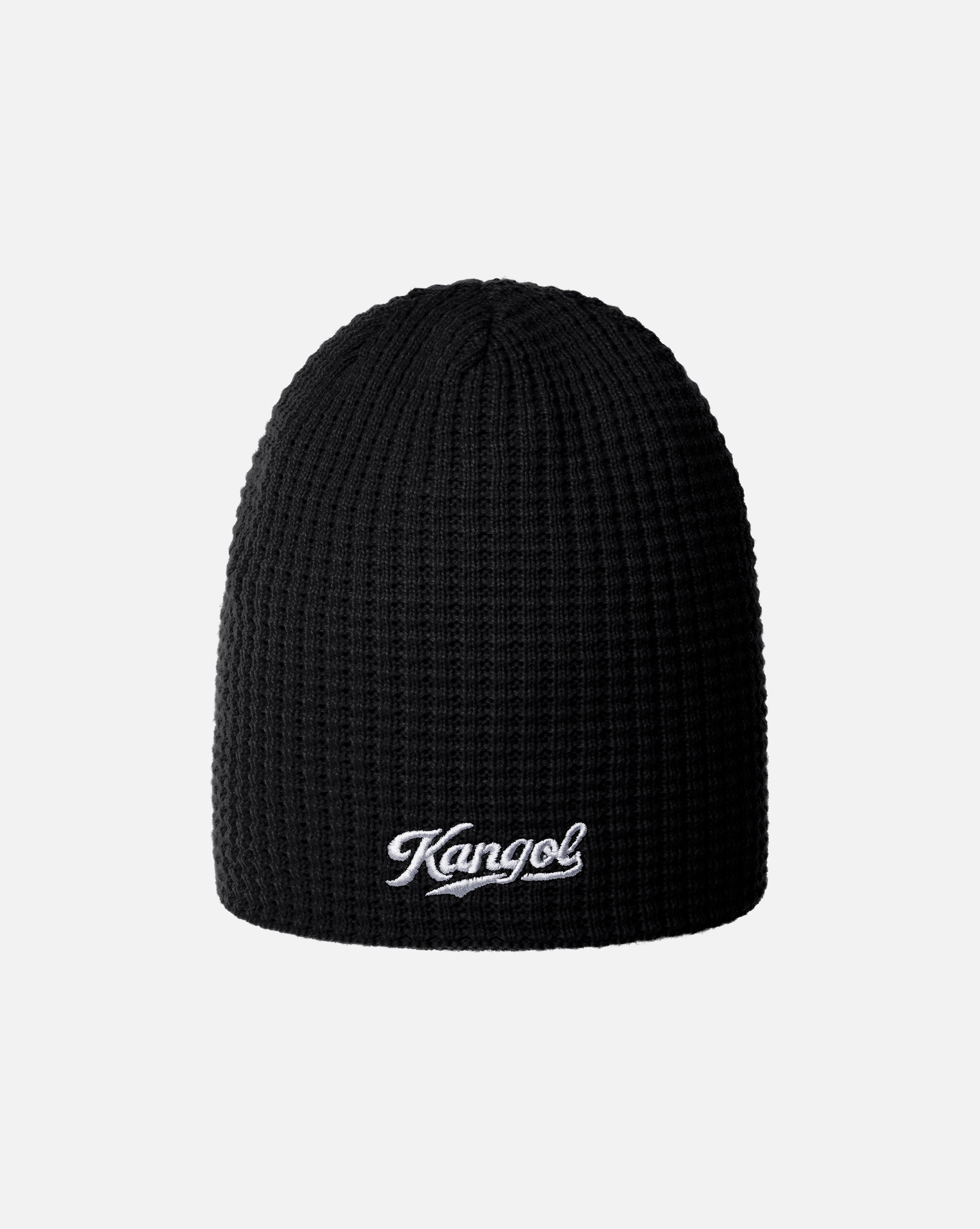 帽子 KANGOL WIND AND SEA beanie Black Waffle Beanie – Kangol