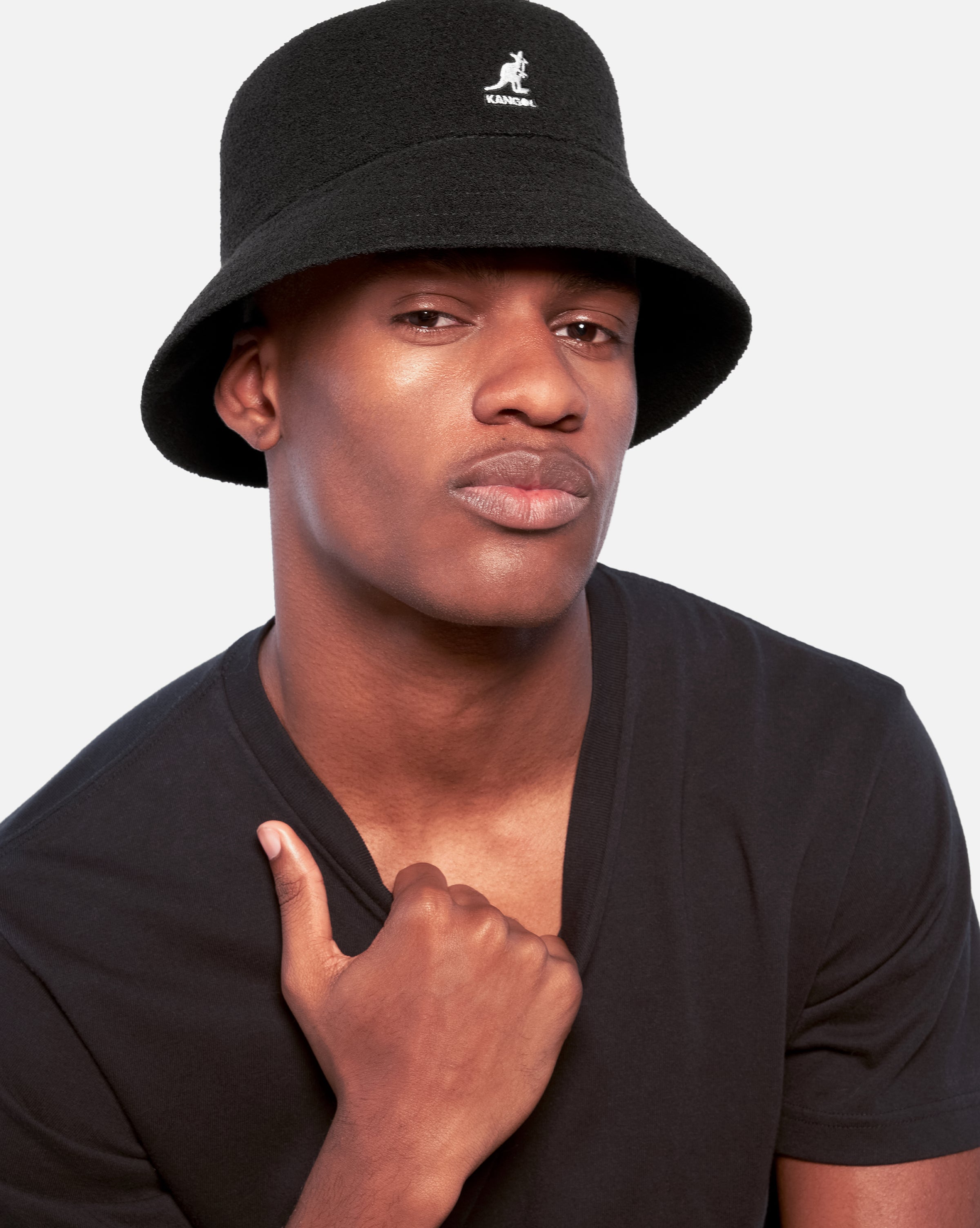 Black kangol hat online